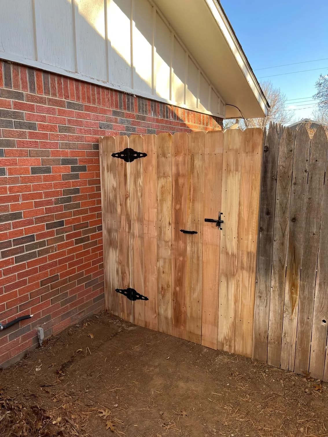 Residential fence installation in Amarillo TX