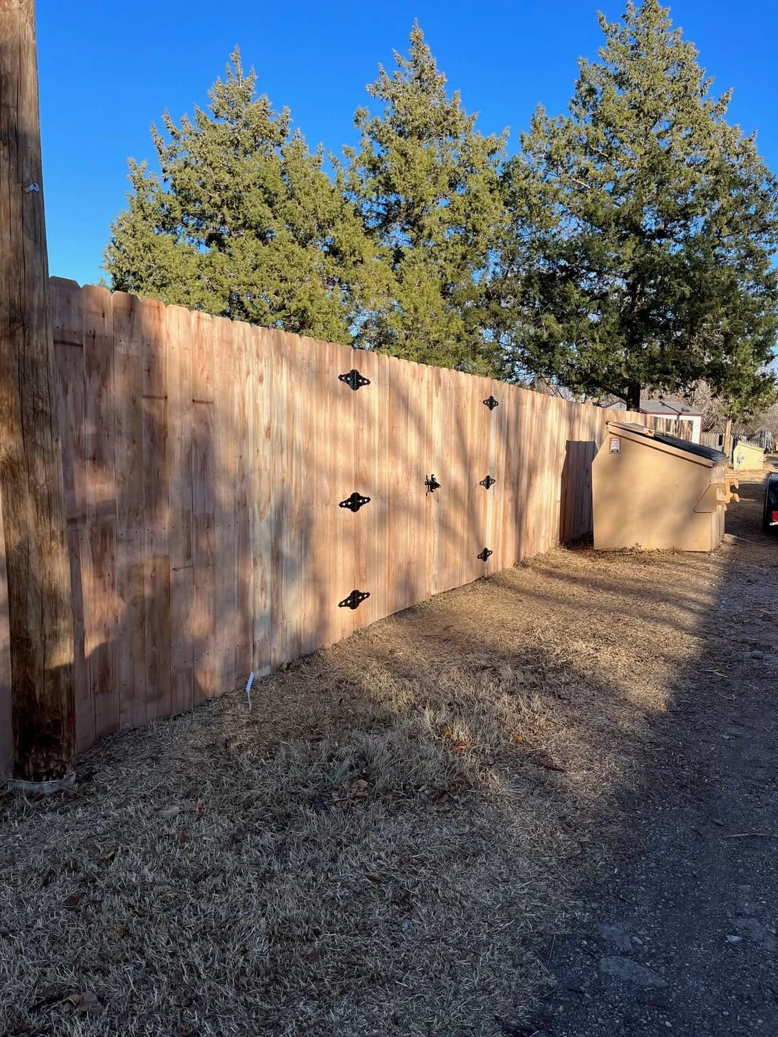 Commercial fence installation in Amarillo TX